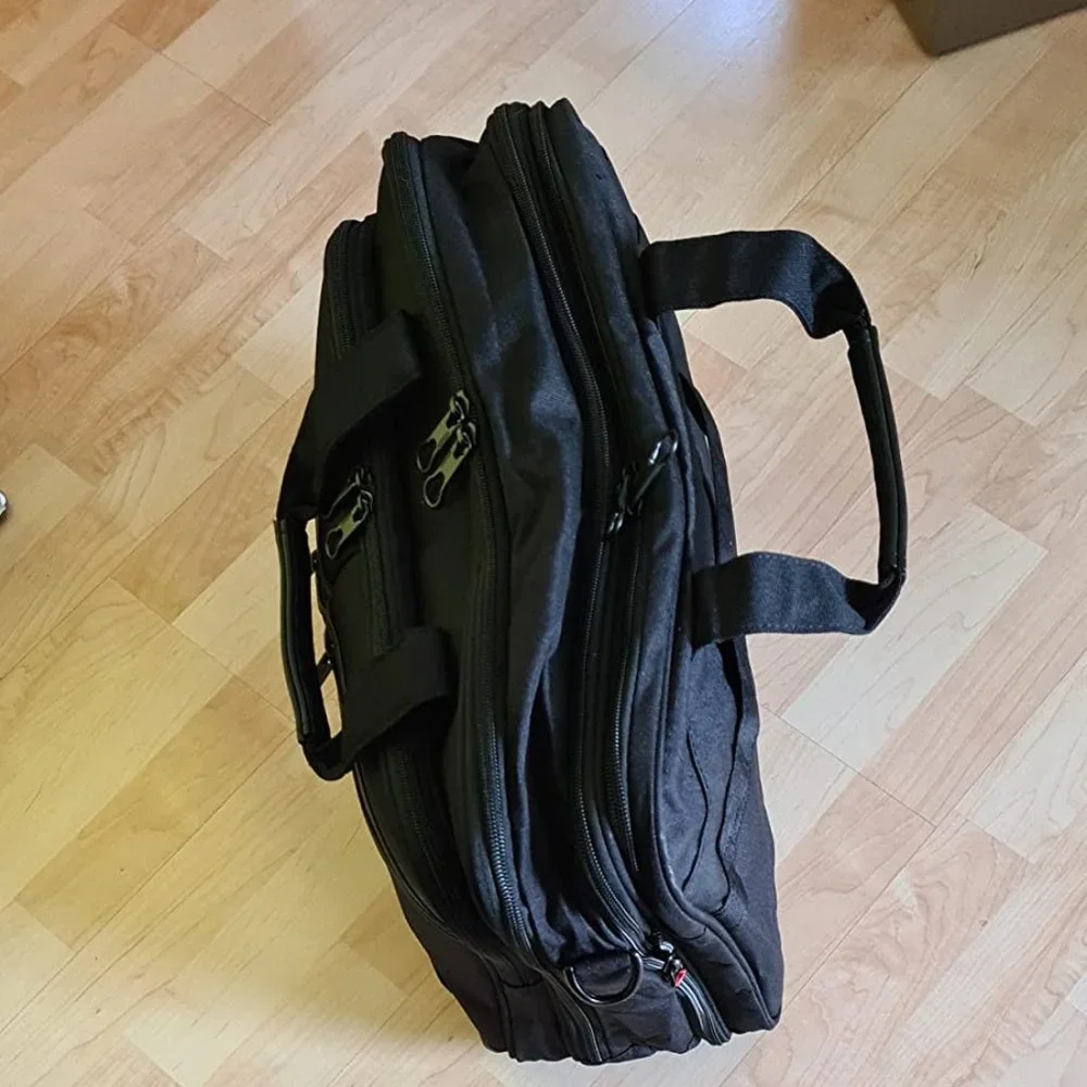 Men's Black Water Repellent Laptop Bag